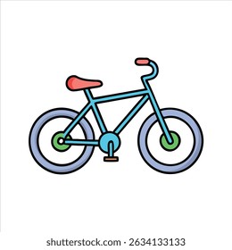 Flat bycycle icon modern illustration design concept isolated