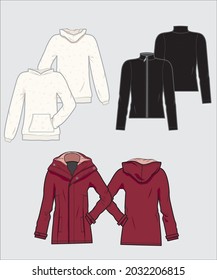 flat cads jacket, hoodie, and fleece jacket for fall collection