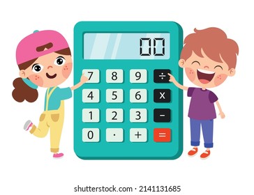 Flat Calculator For Children Education