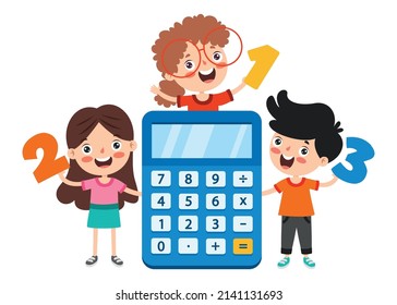 Flat Calculator For Children Education