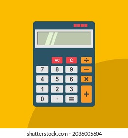 Flat calculator icon design vector, trendy flat calculator icon design.