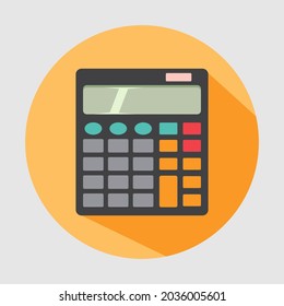 Flat calculator icon, calculator icon inspiration vector.