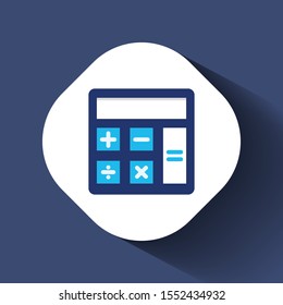 Flat Calculator icon Vector Illustration