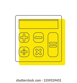 Flat Calculator icon Vector Illustration