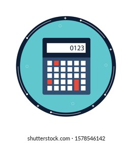 Flat Calculator icon Vector Illustration