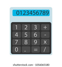 the flat calculator vector illustration