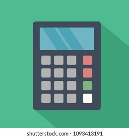 Flat Calculator Vector Illustration