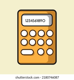 Flat Calculator Vector Illustration Vector Art