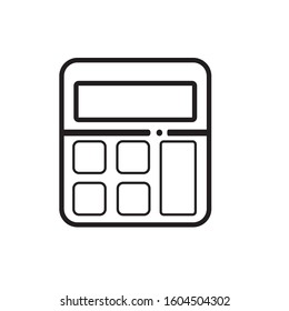 Flat Calculator Vector Illustration on white background