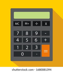 Flat Calculator Vector Illustration flat style