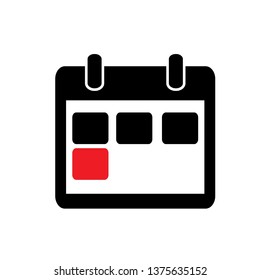 Flat Calendar Icon