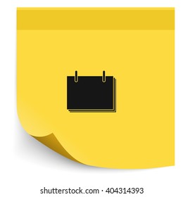 Flat calendar icon.