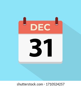 Icono de calendario plano con vector de fecha, recordatorio