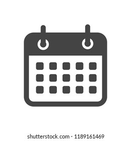 Flat calendar Icon. Calendar on the wall. Vector illustration.