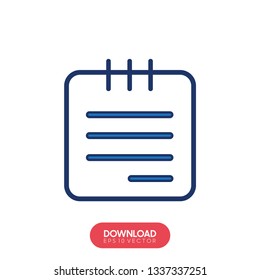 Flat calendar Icon. Calendar on the wall. Vector illustration. - Vector