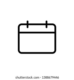 Flat calendar Icon. Calendar on the wall vector