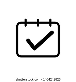 Flat calendar Icon. Calendar on the wall vector