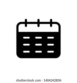 Flat calendar Icon. Calendar on the wall vector