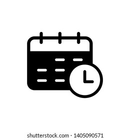 Flat calendar Icon. Calendar on the wall vector