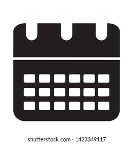Flat calendar Icon. Calendar on the wall. Vector illustration.