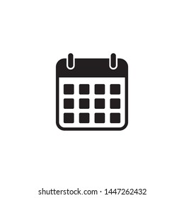 Flat calendar Icon. Calendar on the wall. Vector illustration