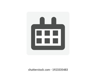Icono de calendario plano. Calendario en la pared. Ilustración vectorial.