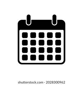 Icono de calendario plano. Calendario en la pared. Ilustración vectorial.