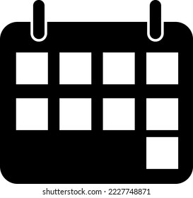 Flat calendar Icon. Calendar on the wall. Vector illustration..eps
