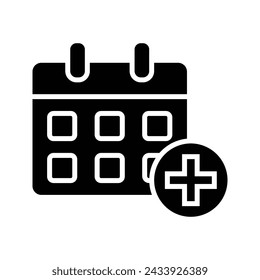 Flat calendar Icon. Calendar on the wall. Vector illustration.