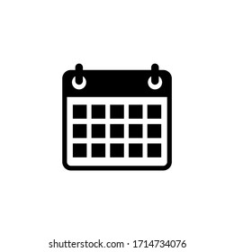 Flat Calendar icon. Schedule icon vector illustration