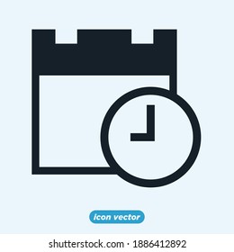 Color de la plantilla de icono de calendario plano editable. Calendario en la ilustración vectorial de símbolo de pared para diseño gráfico y web.