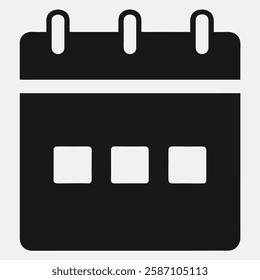 Flat calendar Icon. Calendar vector.