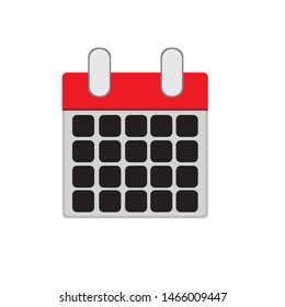 Flat Calendar Icon Vector Illustration