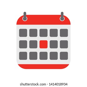 Flat calendar icon.Calendar on the wall. - vector