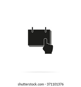 Flat calendar illustration.