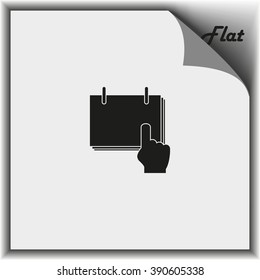 Flat calendar illustration.