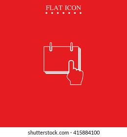 Flat calendar illustration.