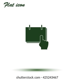 Flat calendar illustration.
