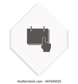 Flat calendar illustration.