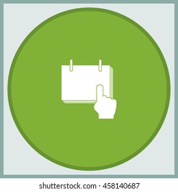 Flat calendar illustration.