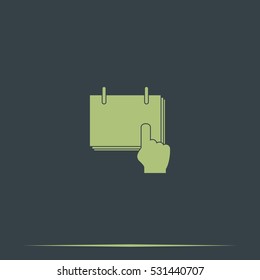 Flat calendar illustration.