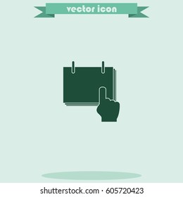 Flat calendar illustration.