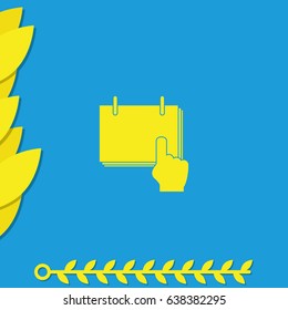 Flat calendar illustration.