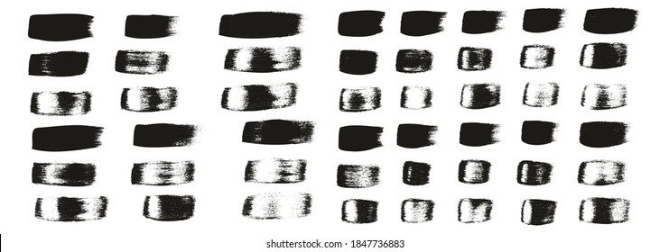 Flat Calligraphy Paint Brush Regular Straight Lines Mix High Detail Abstract Vector Background Mix Set 