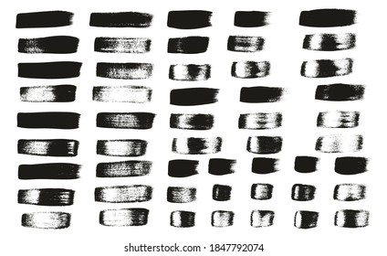 Flat Calligraphy Paint Brush Regular Straight Lines Mix High Detail Abstract Vector Background Mix Set 