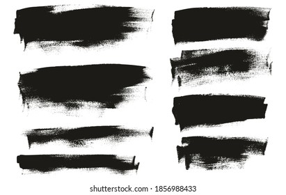 Flat Calligraphy Paint Brush Regular Long Background Mix High Detail Abstract Vector Background Mix Set 