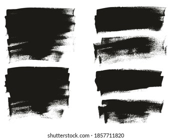 Flat Calligraphy Paint Brush Regular Long Background Mix High Detail Abstract Vector Background Mix Set 