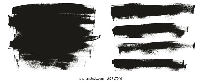 Flat Calligraphy Paint Brush Regular Long Background Mix High Detail Abstract Vector Background Mix Set 