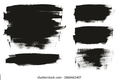 Flat Calligraphy Paint Brush Regular Long Background Mix High Detail Abstract Vector Background Mix Set 