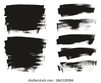 Flat Calligraphy Paint Brush Regular Long Background Mix High Detail Abstract Vector Background Mix Set 